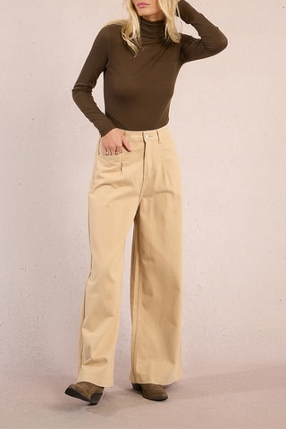 Pantalon large - Beige - Molly Bracken