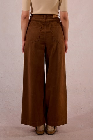 Pantalon large - Marron - Molly Bracken