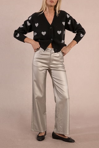 Pantalon large - Argenté - Molly Bracken