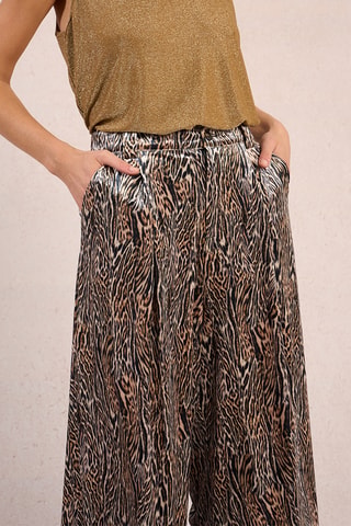 Pantalon large en velours - Camel - Molly Bracken