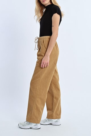 Pantalon taille haute en velours - Camel - Lili Sidonio x Molly Bracken
