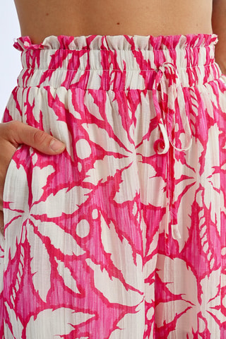 Pantalon large taille haute - Rose - Lili Sidonio x Molly Bracken