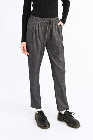 Pantalon taille haute - Gris foncé chiné - Molly Bracken