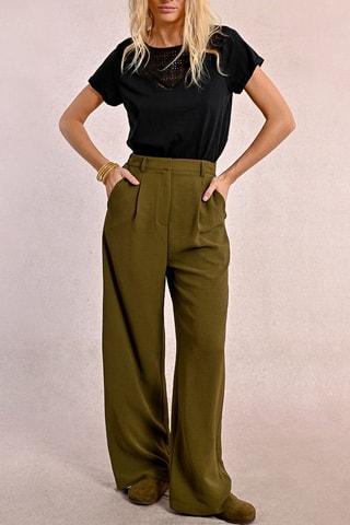 Pantalon taille haute - Kaki - Molly Bracken