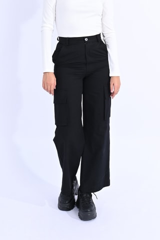 Pantalon cargo - Noir - Lili Sidonio x Molly Bracken