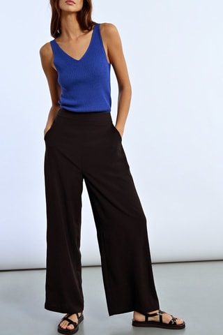 Pantalon taille haute - Noir - Lili Sidonio x Molly Bracken