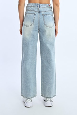 Jean large taille haute - Ciel - Lili Sidonio x Molly Bracken