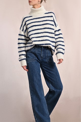 Jean large - Bleu foncé - Molly Bracken