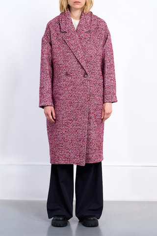 Manteau en tweed - Rose - Lili Sidonio x Molly Bracken