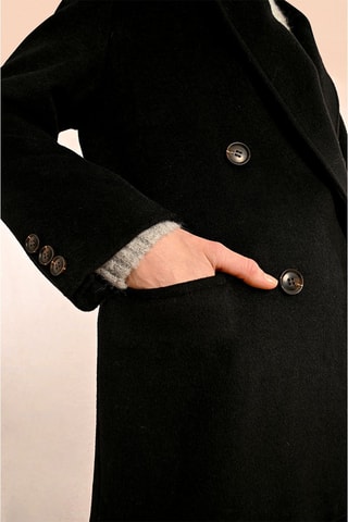 Manteau en laine - Noir - Molly Bracken