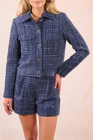 Veste en tweed - Bleu marine - Molly Bracken