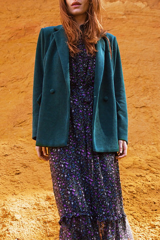 Veste en velours - Vert foncé - Molly Bracken
