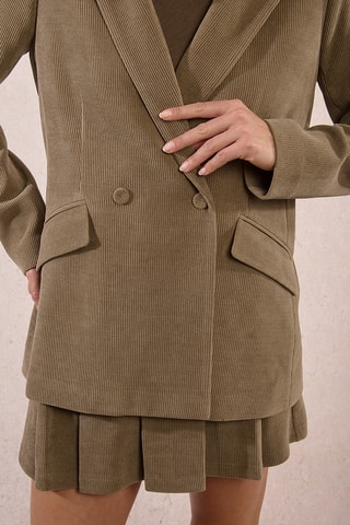 Veste en velours - Kaki - Molly Bracken