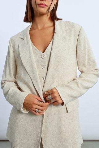 Veste en lin - Ecru - Lili Sidonio x Molly Bracken