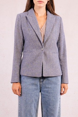 Veste en laine - Bleu clair - Molly Bracken