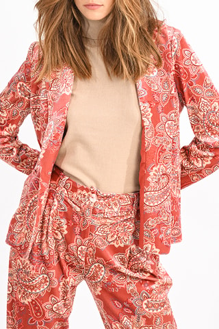 Veste en velours - Rouge brique - Molly Bracken