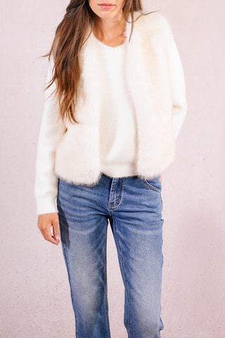 Veste sans manches - Blanc - Molly Bracken