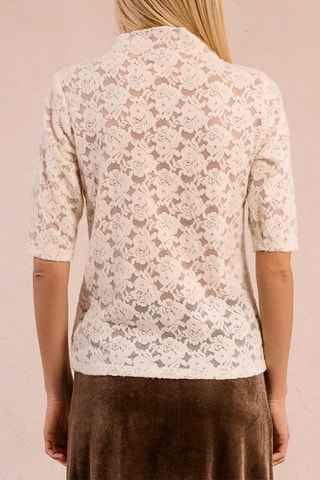 Top en dentelle - Ecru - Molly Bracken