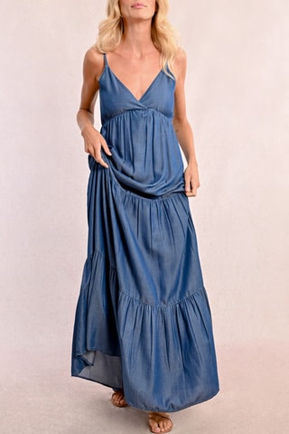 Robe longue - Bleu cobalt - Molly Bracken