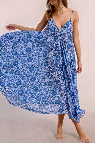 Robe longue - Bleu foncé - Molly Bracken