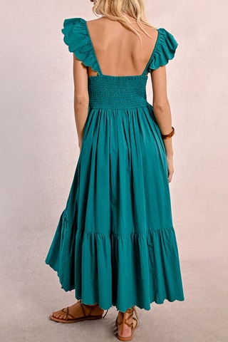 Robe longue - Vert émeraude - Molly Bracken