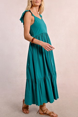 Robe longue - Vert émeraude - Molly Bracken