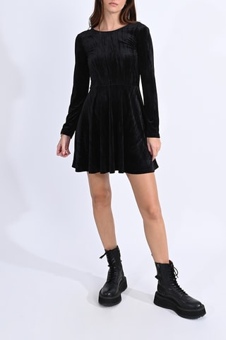 Robe patineuse en velours - Noir - Molly Bracken