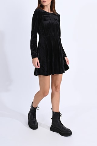Robe patineuse en velours - Noir - Molly Bracken