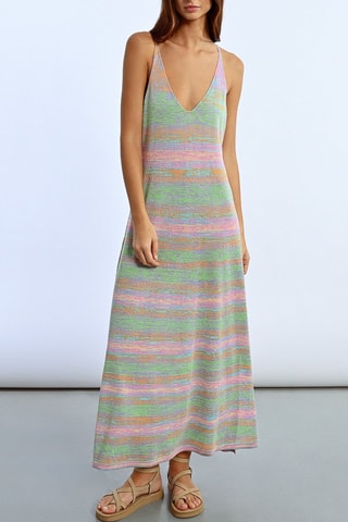 Robe longue - Rose et vert - Lili Sidonio x Molly Bracken