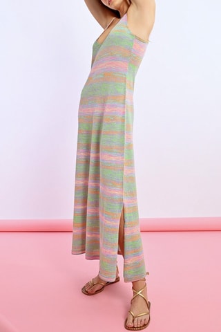 Robe longue - Rose et vert - Lili Sidonio x Molly Bracken