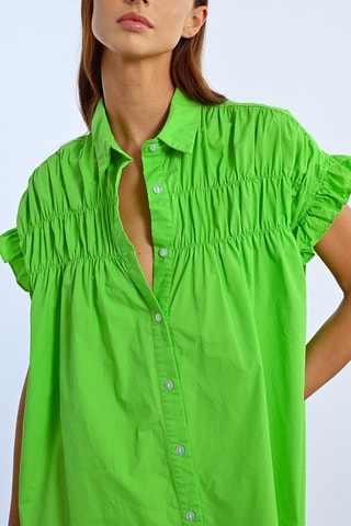 Robe chemise - Vert fluo - Lili Sidonio x Molly Bracken