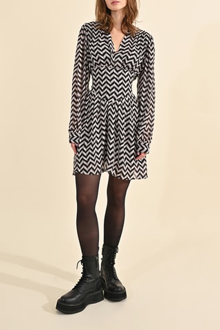 Robe patineuse - Noir et blanc - Molly Bracken