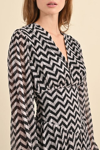 Robe patineuse - Noir et blanc - Molly Bracken
