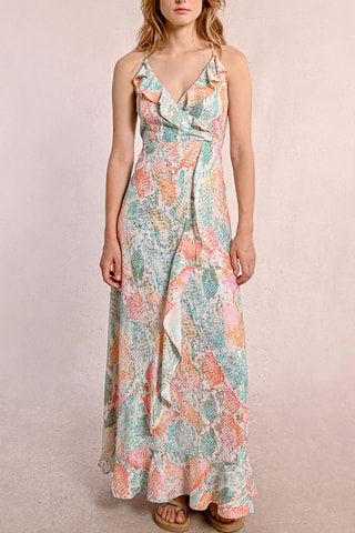 Robe portefeuille - Turquoise - Molly Bracken