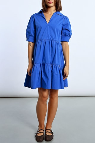 Robe trapèze - Bleu roi - Lili Sidonio x Molly Bracken