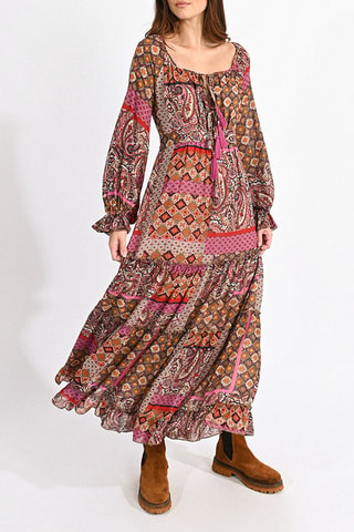 Robe midi - Fuchsia - Molly Bracken