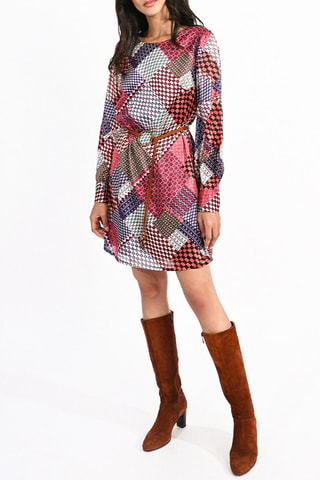 Robe droite - Bordeaux et violet - Molly Bracken