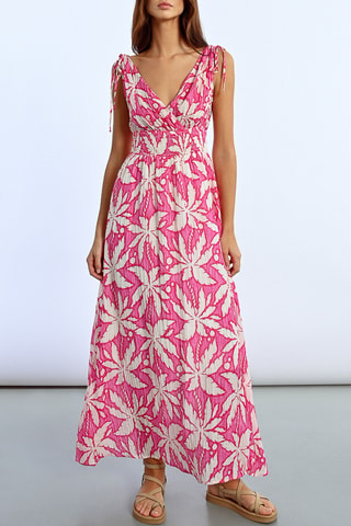 Robe longue - Rose - Lili Sidonio x Molly Bracken