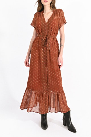 Robe longue - Rouge brique - Molly Bracken