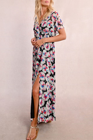 Robe longue - Blanc et noir - Molly Bracken