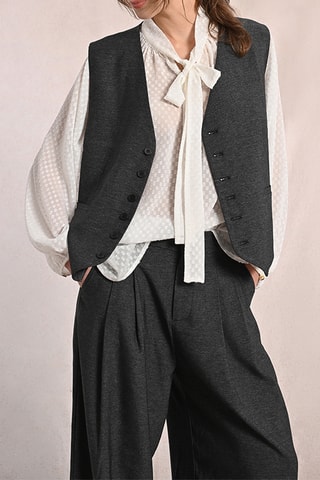 Gilet de costume - Gris foncé - Molly Bracken