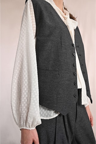 Gilet de costume - Gris foncé - Molly Bracken