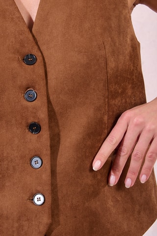 Gilet de costume - Marron - Molly Bracken