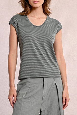 Blouse - Vert-gris - Molly Bracken