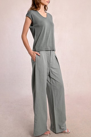 Blouse - Vert-gris - Molly Bracken