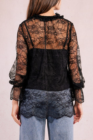 Blouse en dentelle - Noir - Molly Bracken