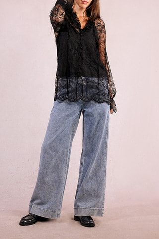 Blouse en dentelle - Noir - Molly Bracken
