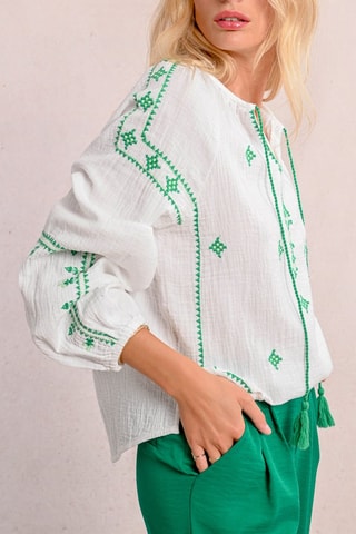 Blouse - Blanc - Molly Bracken