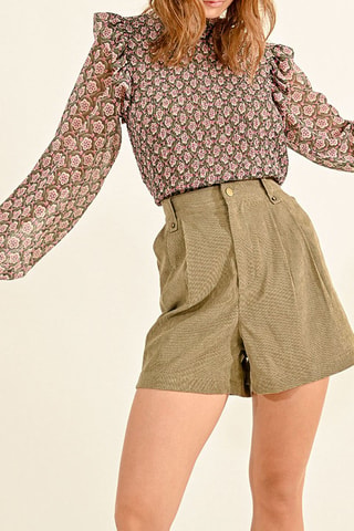 Short taille haute - Kaki - Molly Bracken