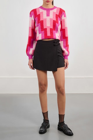 Jupe-short taille haute - Noir - Lili Sidonio x Molly Bracken